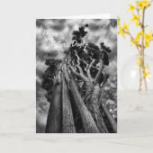 Surrealistische Trees Vaderdag mooie kunst - Speed Kaart (Gele Bloem)