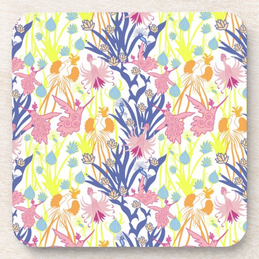 Surrealistische tuin bier onderzetter (Voorkant)