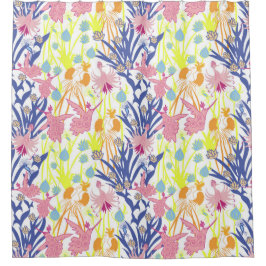 Surrealistische tuin douchegordijn