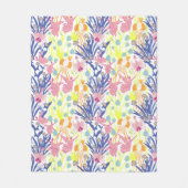 Surrealistische tuin fleece deken (Voorkant)