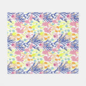 Surrealistische tuin fleece deken (Voorkant (Horizontaal))