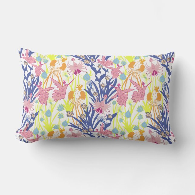 Surrealistische tuin kussen (Voorkant)