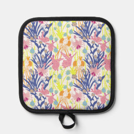 Surrealistische tuin pannenlap