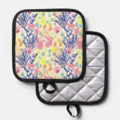 Surrealistische tuin pannenlap (Voorkant / Achterkant)