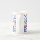 Surrealistische tuin porselein kop (Achterkant)