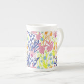 Surrealistische tuin porselein kop (Voorkant rechts)