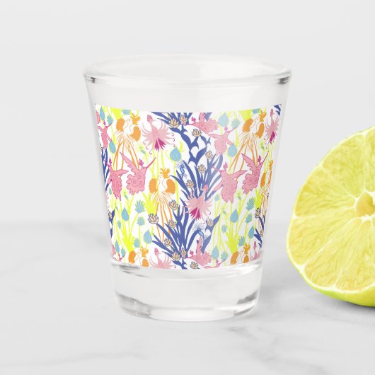 Surrealistische tuin shot glas (Voorkant)