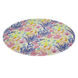 Surrealistische tuin snijplank