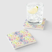 Surrealistische tuin stenen onderzetter (Zijkant)