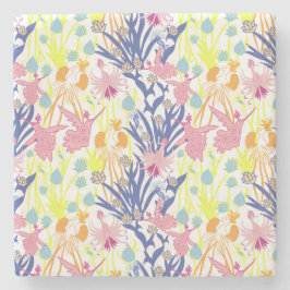 Surrealistische tuin stenen onderzetter