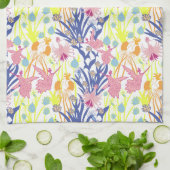 Surrealistische tuin theedoek (Gevouwen)