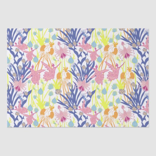 Surrealistische tuin tissuepapier (Voorkant)