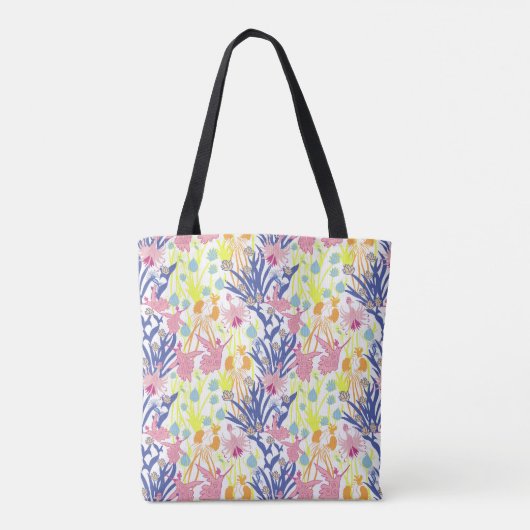 Surrealistische tuin tote bag (Achterkant)