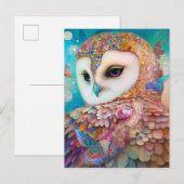Surrealistische Uil Fantasy Kunst Briefkaart (Voorkant / Achterkant)