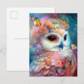 Surrealistische Uil Fantasy Kunst Briefkaart (Voorkant / Achterkant)