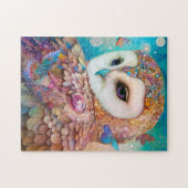 Surrealistische Uil Fantasy Kunst Legpuzzel (Horizontaal)