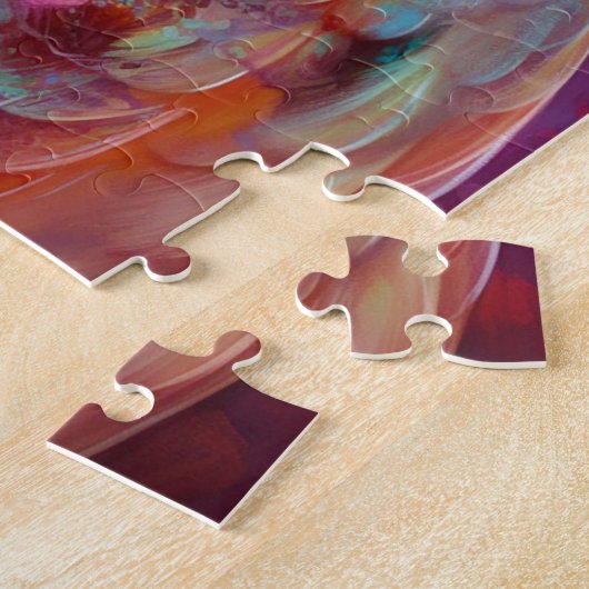 Surrealistische Uil Fantasy Kunst Legpuzzel (Zijkant)