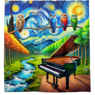 SURREALISTISCHE UILEN PIANO DROMENLANDSCHAP DOUCHEGORDIJN