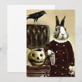 Surrealistische  uitnodiging van de Halloween-part (Voorkant / Achterkant)