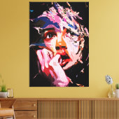 Surrealistische verbrijzelde reflectie - Abstracte Canvas Afdruk (Insitu (Woonkamer))