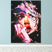 Surrealistische verbrijzelde reflectie - Abstracte Canvas Afdruk (Insitu (Houten vloer))