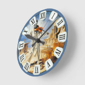 Surrealistische Vioolmuziek Fine Art Ronde Klok (Hoek)