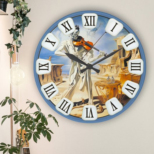 Surrealistische Vioolmuziek Fine Art Ronde Klok