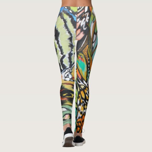 Surrealistische vlinder leggings (Achterkant)
