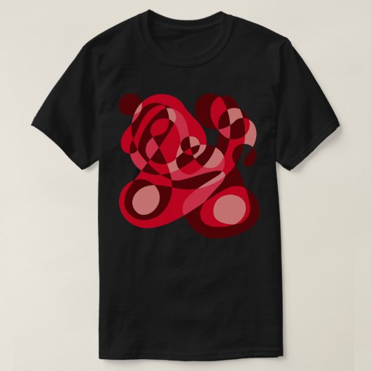 Surrealistische vormen Miro geïnspireerd 4 T-shirt (Design voorkant)
