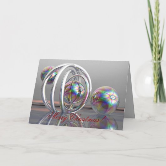 Surrealistische vrolijke X-mas kaart (Voorkant)