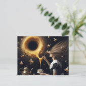 Surrealistische Vrouw en Bijen Ochtend Thee en Hon Briefkaart (Staand voorkant)