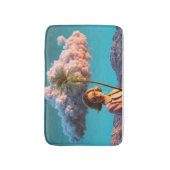 Surrealistische vrouw met palmboom badmat (Voorkant Verticaal)