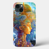 Surrealistische vrouwelijke landschap Fantastische Case-Mate iPhone Case (Achterkant)