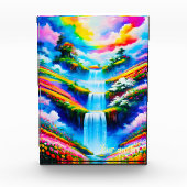 Surrealistische waterval fantasie kunst fotoblokken (Voorkant)