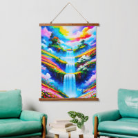 Surrealistische waterval fantasie kunst