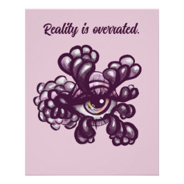 Surrealistische Weirdcore-ogenkunst in droomachtig Perfect Poster