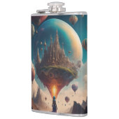 Surrealistische wereld heupfles (Links)