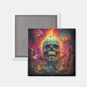 Surrealistische wereld magneet (Voorkant / Achterkant)