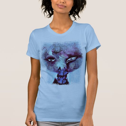 Surrealistische wilde kat t-shirt (Voorkant)