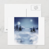 Surrealistische winter briefkaart (Voorkant / Achterkant)
