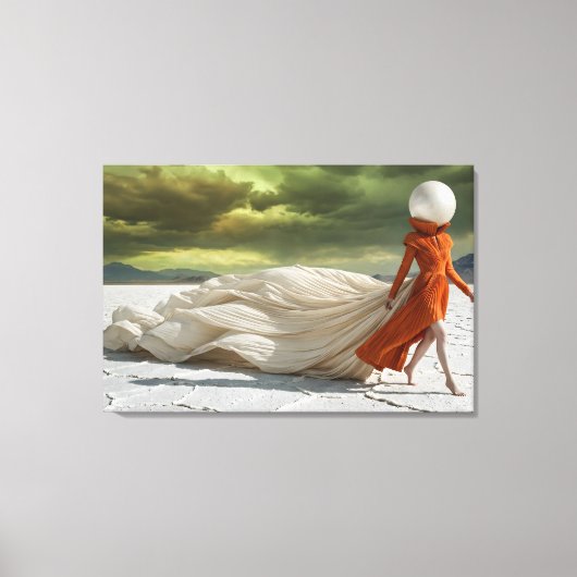 Surrealistische woestijnmode canvas afdruk (Voorkant)
