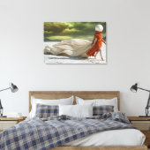 Surrealistische woestijnmode canvas afdruk (Insitu (Slaapkamer))