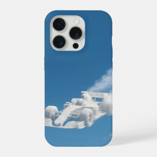 Surrealistische wolkenracer iPhone hoes 15 Pro Case