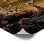 Surrealistische Zebra Safari Poster (Hoek)