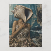 Surrealistische Zeeschelpdame Briefkaart (Voorkant)
