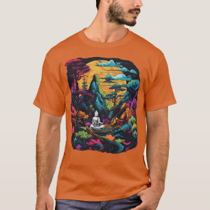 Surrealistische Zen Japanse tuin T-shirt