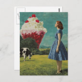 Surrealistische zoete traktatie briefkaart (Voorkant / Achterkant)