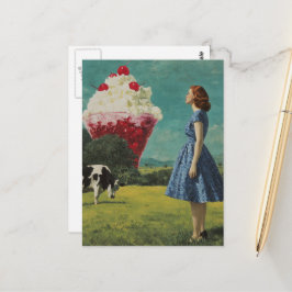 Surrealistische zoete traktatie briefkaart