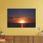 Surrealistische zomer zonsondergang canvas afdruk (Insitu (Woonkamer))
