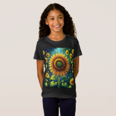 Surrealistische zonnebloemen t-shirt (Voorkant volledig)